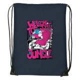 Zsona Dekor Welcome to the jungle - Sport táska navy kék