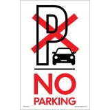 ZSONA No parking Öntapadós matrica 160x100 mm
