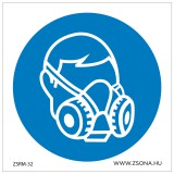 ZSONA Porvédő maszk használata kötelező Műanyag tábla 100x100 mm