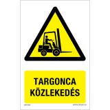 ZSONA Targonca közlekedés Alumínium tábla 160x100 mm