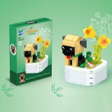 ZUANMA Németjuhász, cuki kutyusok építőkocka játék