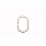 Zuhanyfüggöny karika műanyag fehér (3361171)