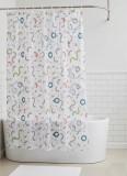 Zuhanyfüggöny - NEW WATER DROP - Impregnált textil - 180 x 200 cm