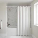 Zuhanyfüggönytartó teleszkópos, 70-125 cm, fehér