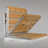 Zuhanypad, Falra Szerelhető Rozsdamentes Acél Zuhanyszék