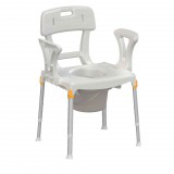 Zuhanyszék WC-vel 150 kg-ig