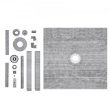 Zuhanytálca Készlet ABS Központi Karimával Rozsdamentes Ráccsal 1828×1828 mm