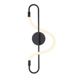 Zuma Line Balbo fali lámpa, fekete, 3000K melegfehér, Beépített LED, 1x10W, 870 lm, ZU-20006WB-BK