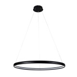 Zuma Line Carlo LED függeszték, fekete, 4000K természetes fehér, Beépített LED, 1x26W, 1560 lm, ZU-PL210503-800-BK