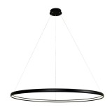 Zuma Line Carlo LED függeszték, fekete, 4000K természetes fehér, Beépített LED, 1x38W, 2280 lm, ZU-PL210503-1200BK