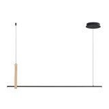 Zuma Line Claud LED függeszték, fekete, 3000K melegfehér, Beépített LED, 1x20W, 1000 lm, ZU-22806M-WOOD