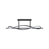 Zuma Line Domenico LED mennyezeti lámpa, fekete, 3000K melegfehér, Beépített LED, 1x30W, 3500 lm, ZU-MX3544-1-3BT