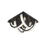 Zuma Line Tula LED mennyezeti lámpa, fekete, 3000K melegfehér, Beépített LED, 1x23W, 2700 lm, ZU-MX3274-4-3BCT