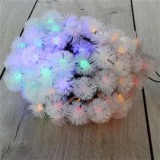 Zúzmara alakú 3cm/12m/IPX3 szabványos/több színű/100db LED-es/napelemes fénydekoráció (IRIS_315-06)