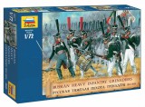 Zvezda Russian Heavy Infrantry Grenadiers (1812-1815) figura makett 8020