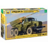 Zvezda Zvezda BM-21 Grad Rocket Launcher 1:35 makett harcjármű (3655)