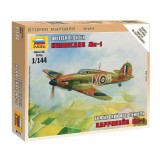 Zvezda Zvezda British Fighter Hurricane Mk-1 1:144 makett repülő (6173)
