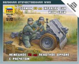 Zvezda Zvezda German 75-mm Infantry Gun makett figura 1:72 (6156)