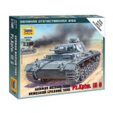Zvezda Zvezda German Tank Panzer III 1:100 makett harcjármű (6119)