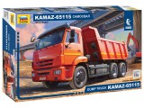 Zvezda Zvezda Kamaz 65115 dump truck 1:35 makett teherautó (3650)