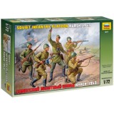 Zvezda Zvezda Soviet Infantry WWII 1:72 makett figura (8077)