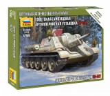 Zvezda Zvezda Soviet Self Propelled Gun SU-122 1:100 makett harcjármű (6281)