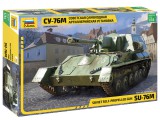 Zvezda Zvezda Su-76 Soviet self propelled gun 1:35 makett harcjármű (3662)
