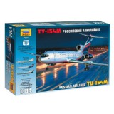 Zvezda Zvezda Tupolev Tu-154M Russian Airliner 1:144 makett repülő (7004)