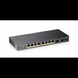 ZyXEL GS1100-10HP Gigabit Unmanaged PoE Switch - Fekete (GS1100-10HP-EU0101F)