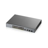 ZyXEL GS1350-18HP 16-port GbE Smart Managed PoE Switch with GbE Uplink  GS1350-18HP-EU0101F