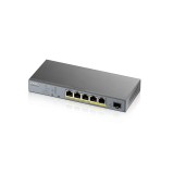 ZyXEL GS1350-6HP 5-port GbE Smart Managed PoE Switch with GbE Uplink  GS1350-6HP-EU0101F