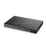 Zyxel GS1900-24HP v2 24port GbE LAN PoE (170W) smart menedzselhető switch (GS1900-24HPV2-EU0101F)