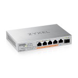 ZyXEL XMG-105 5 Port 10/2,5G MultiGig PoE++ unmanaged Switch XMG-105HP-EU0101F