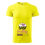 Zsona Dekor Póló Baby loading lány mintával - Sárga XL méretben
