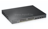 Zyxel Switch 24 port Gigabit L2 managed PoE+ switch, 375 Watt, 4x 10G (XGS2210-28HP-EU0101F)